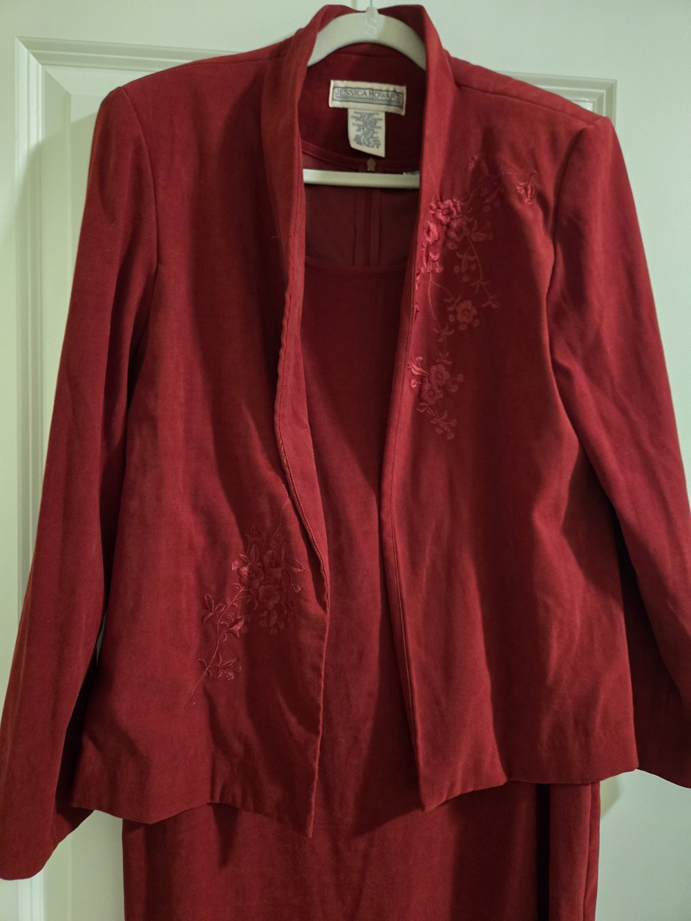 Jessica Howard Red Zip-Front Jacket - Picture 2 of 5
